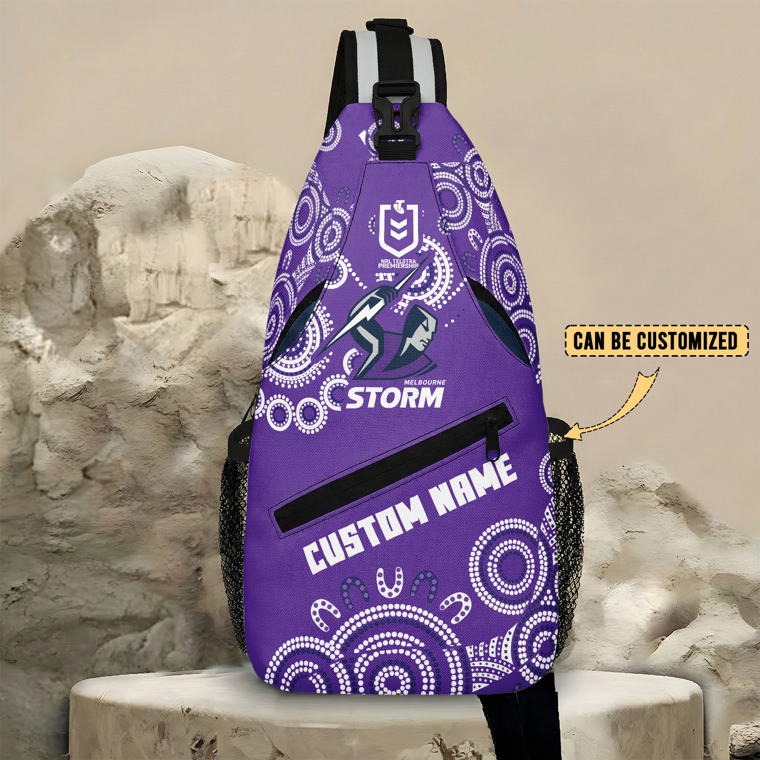 Auspiritmerch Melbourne Storm Personalized Sling Bags Gift For Fans
