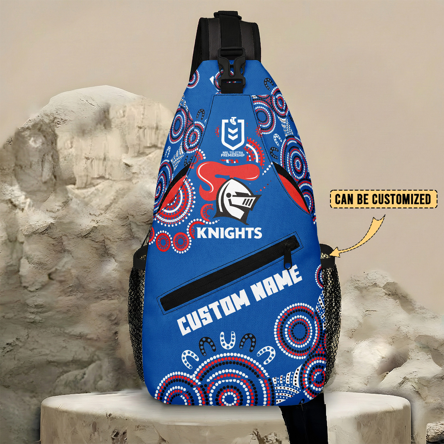 Auspiritmerch Newcastle Knights Personalized Sling Bags Gift For Fans