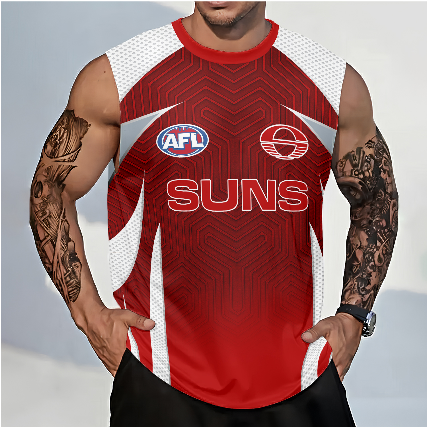 Auspiritmerch Gold Coast Suns Personalized Tank Top Gift For Fans