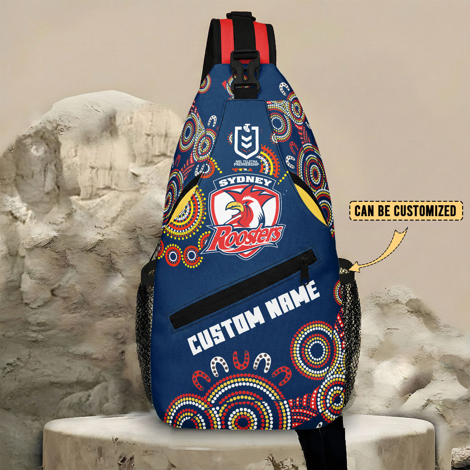 Auspiritmerch Sydney Roosters Personalized Sling Bags Gift For Fans