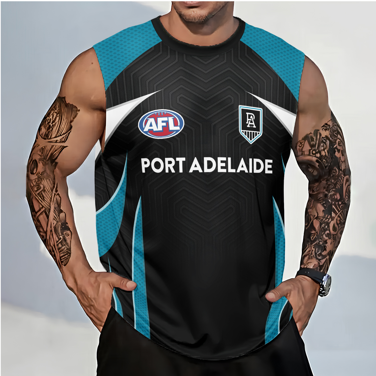 Auspiritmerch Port Adelaide Personalized Tank Top Gift For Fans
