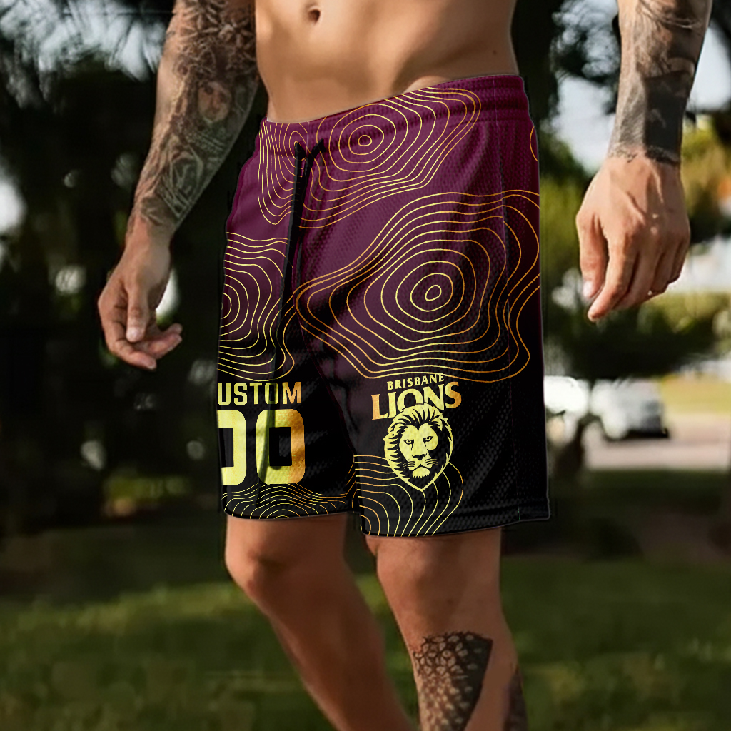 Auspiritmerch Brisbane Lions Personalized Short Pants Gift For Fans