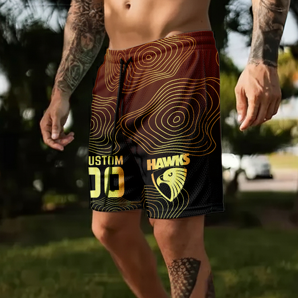 Auspiritmerch Hawthorn Hawks Personalized Short Pants Gift For Fans