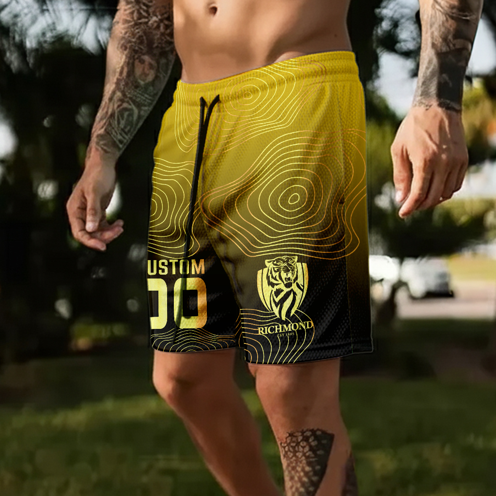 Auspiritmerch Richmond Tigers Personalized Short Pants Gift For Fans