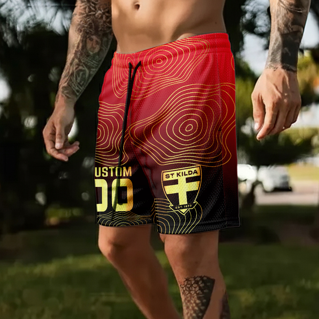 Auspiritmerch St Kilda Saints Personalized Short Pants Gift For Fans