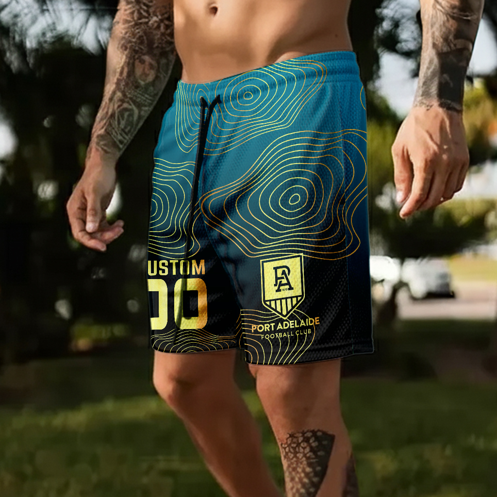 Auspiritmerch Port Adelaide Personalized Short Pants Gift For Fans