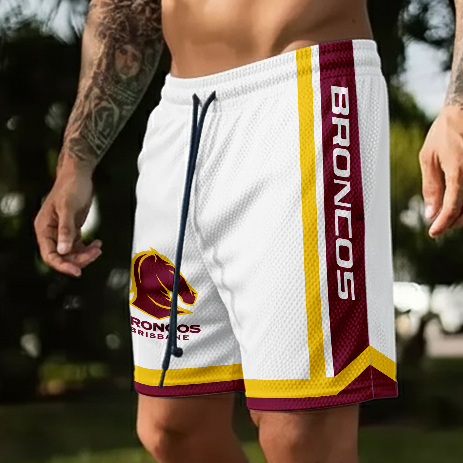 Auspiritmerch Brisbane Broncos Personalized Short Pants Gift For Fans