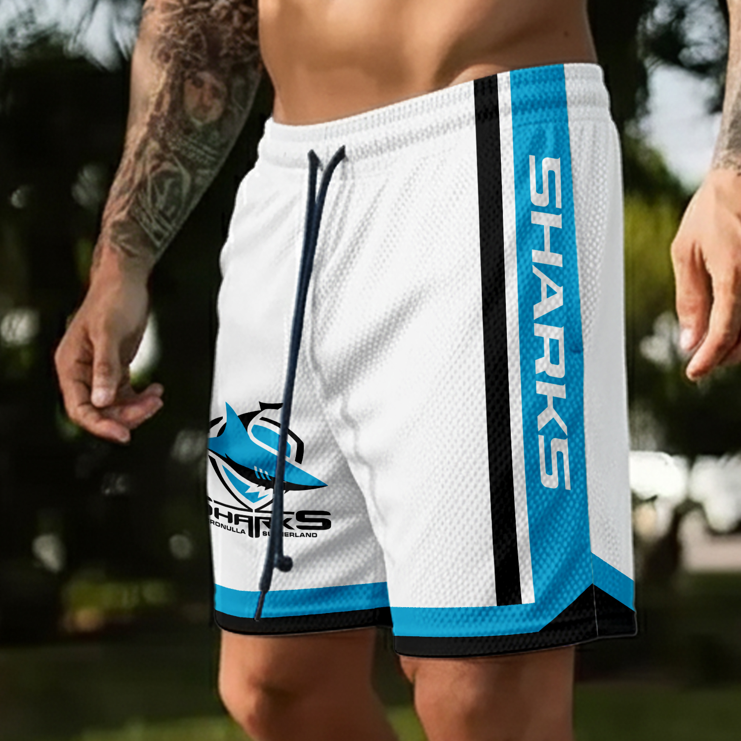 Auspiritmerch Cronulla-Sutherland Sharks Personalized Short Pants Gift For Fans