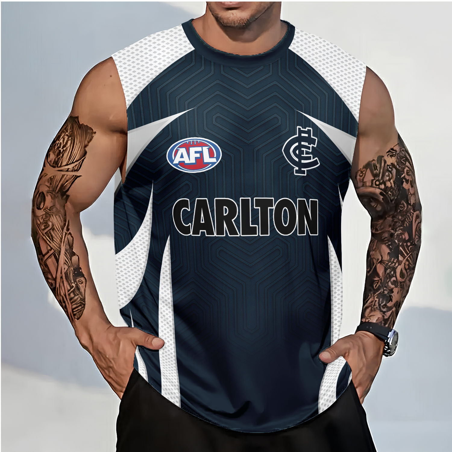 Auspiritmerch Carlton Blues Personalized Tank Top Gift For Fans