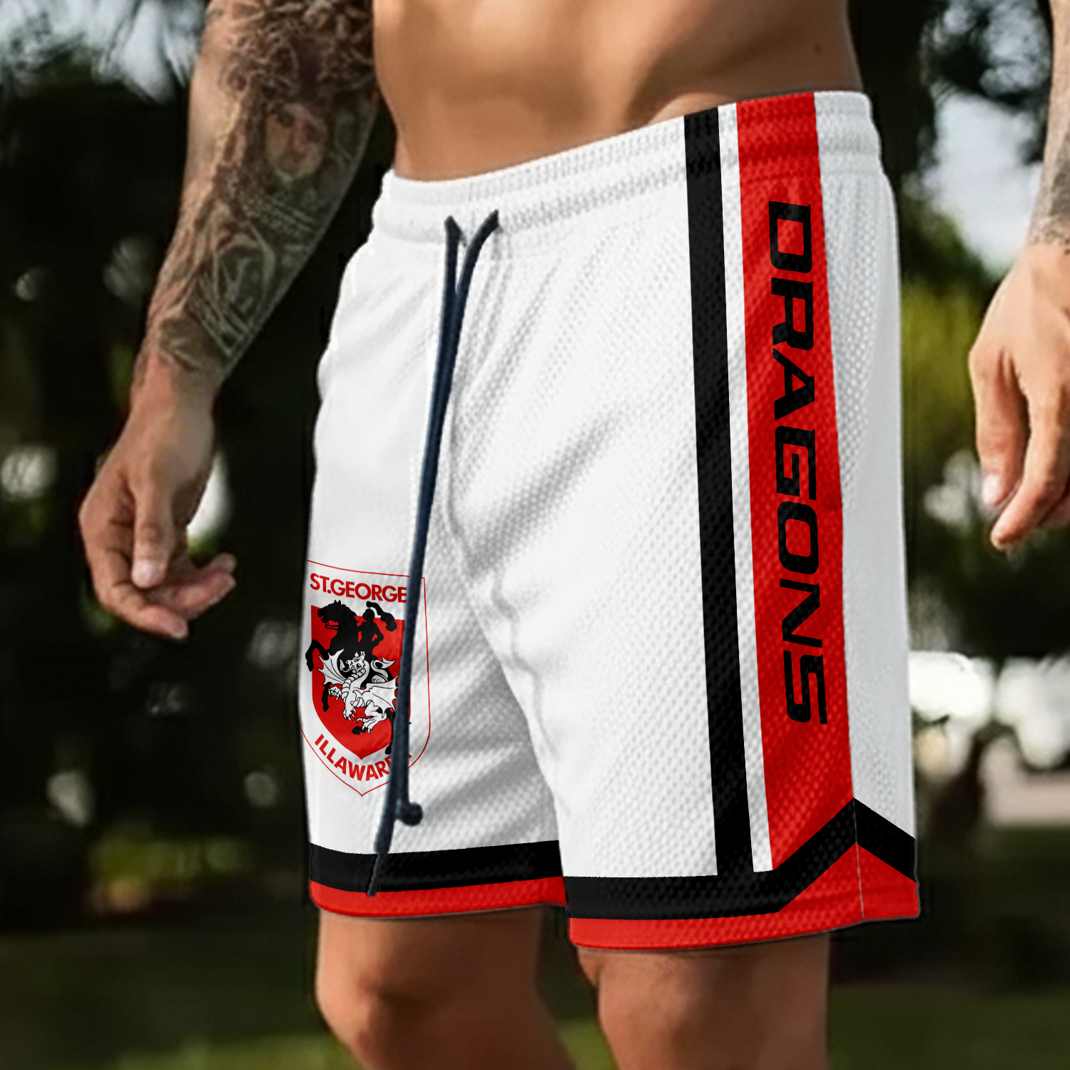 Auspiritmerch St. George Illawarra Dragons Personalized Short Pants Gift For Fans