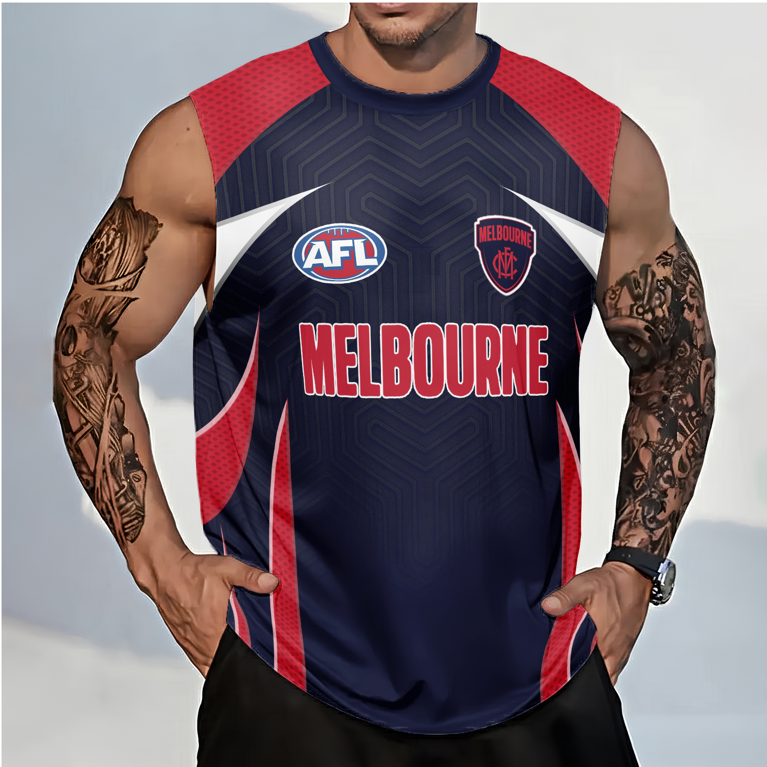Auspiritmerch Melbourne Demons Personalized Tank Top Gift For Fans