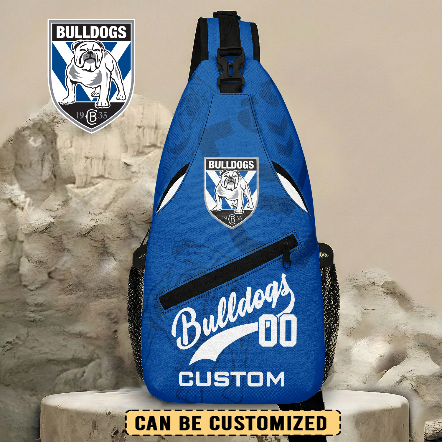 Auspiritmerch Canterbury-Bankstown Bulldogs Personalized Sling Bags Gift For Fans