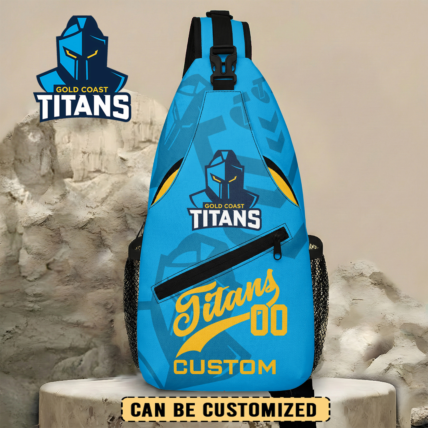 Auspiritmerch Gold Coast Titans Personalized Sling Bags Gift For Fans