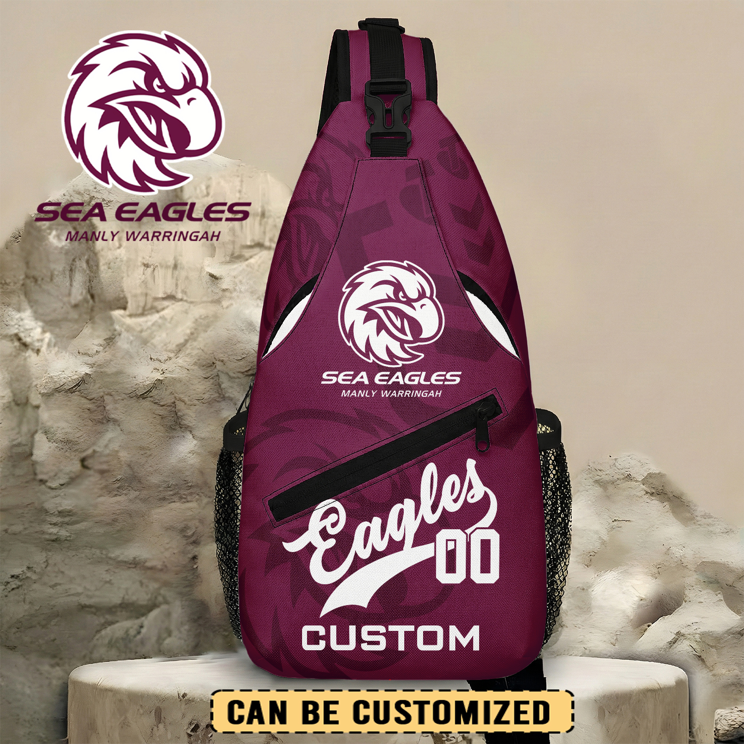 Auspiritmerch Manly Warringah Sea Eagles Personalized Sling Bags Gift For Fans