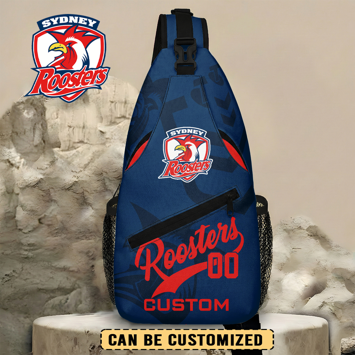 Auspiritmerch Sydney Roosters Personalized Sling Bags Gift For Fans