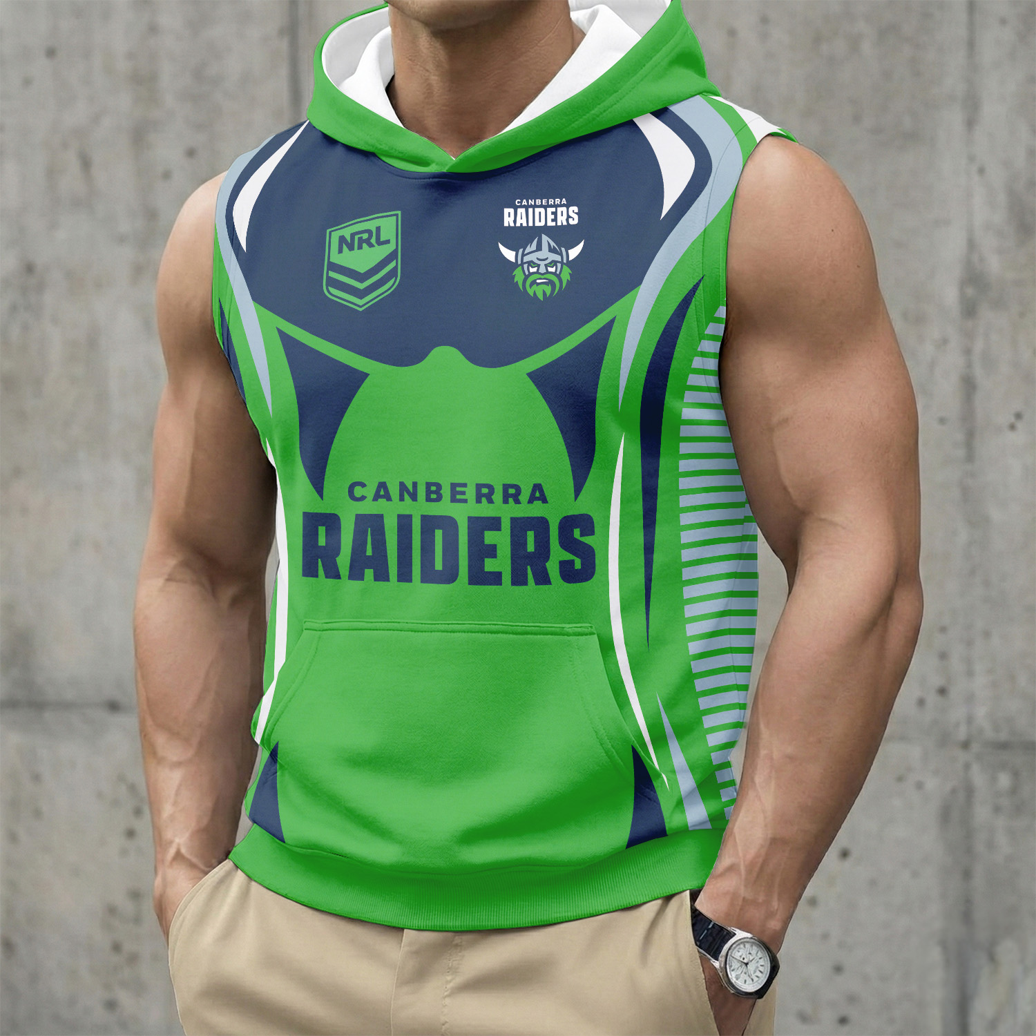Auspiritmerch Canberra Raiders Personalized Hooded Tank Top Gift For Fans