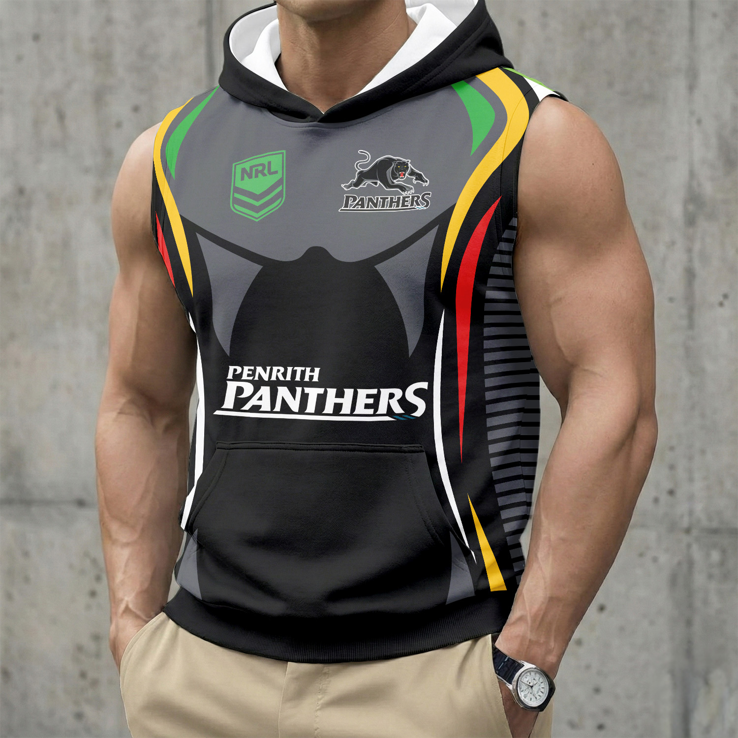 Auspiritmerch Penrith Panthers Personalized Hooded Tank Top Gift For Fans