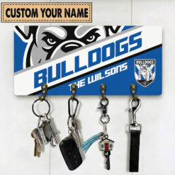 Auspiritmerch Canterbury-Bankstown Bulldogs Personalized Key Holder Gifts For Fans