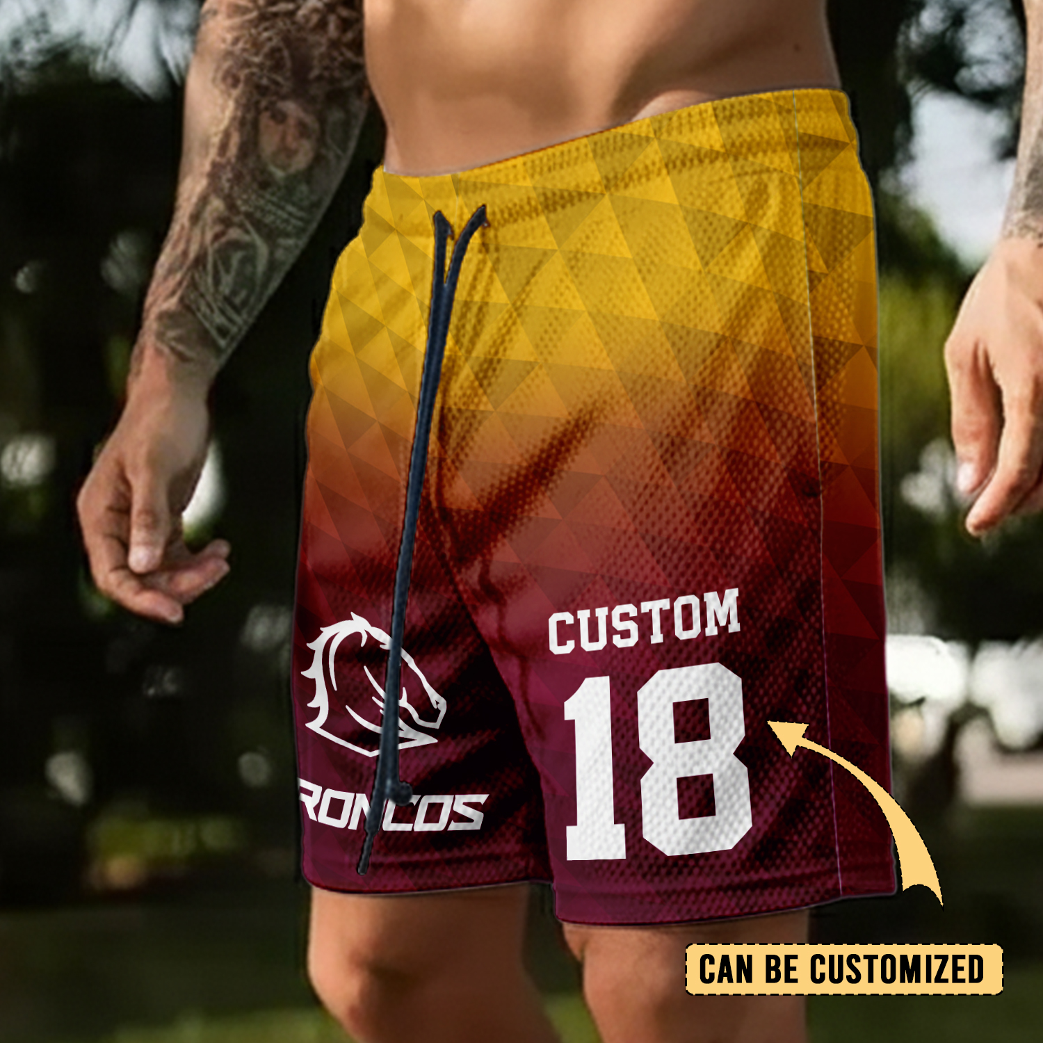 Auspiritmerch Brisbane Broncos Personalized Short Pants Gift For Fans