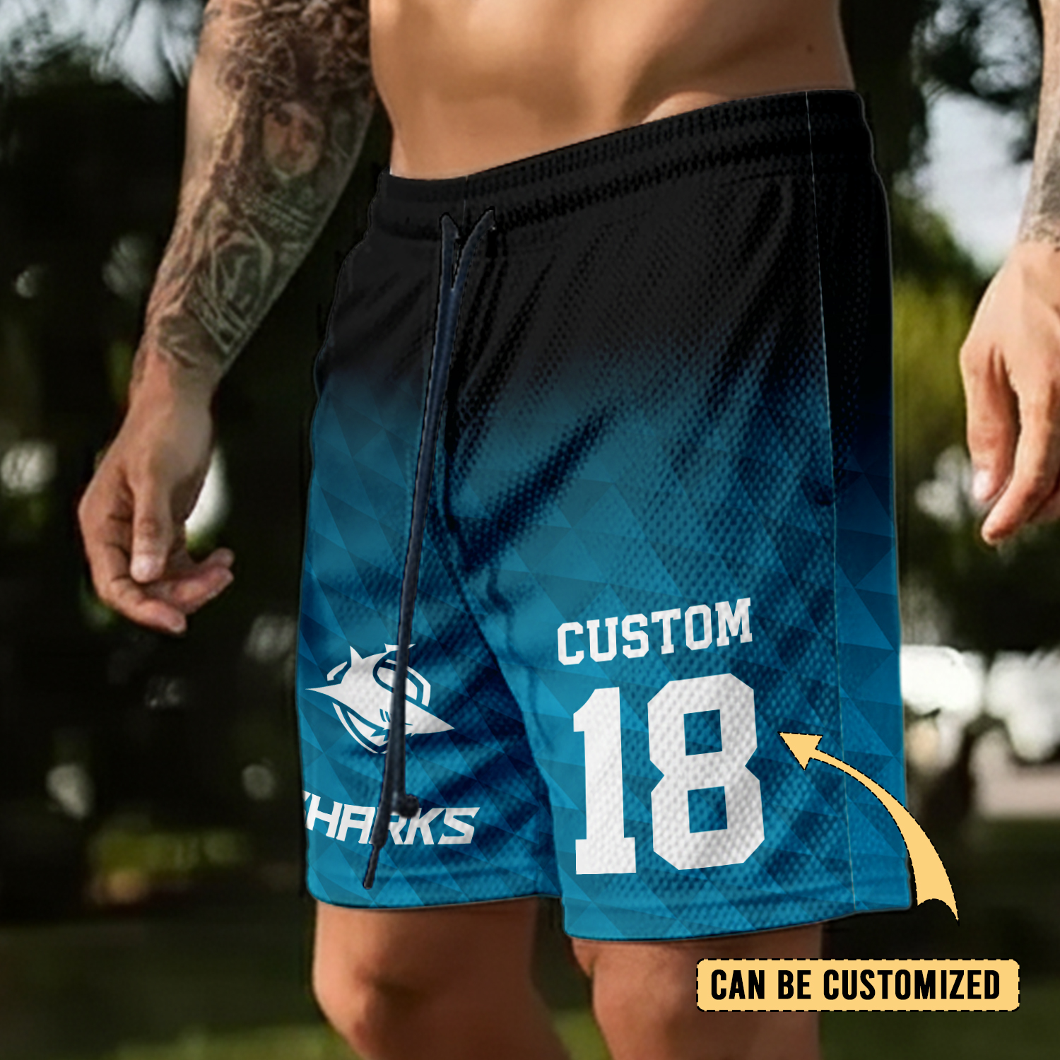 Auspiritmerch Cronulla-Sutherland Sharks Personalized Short Pants Gift For Fans