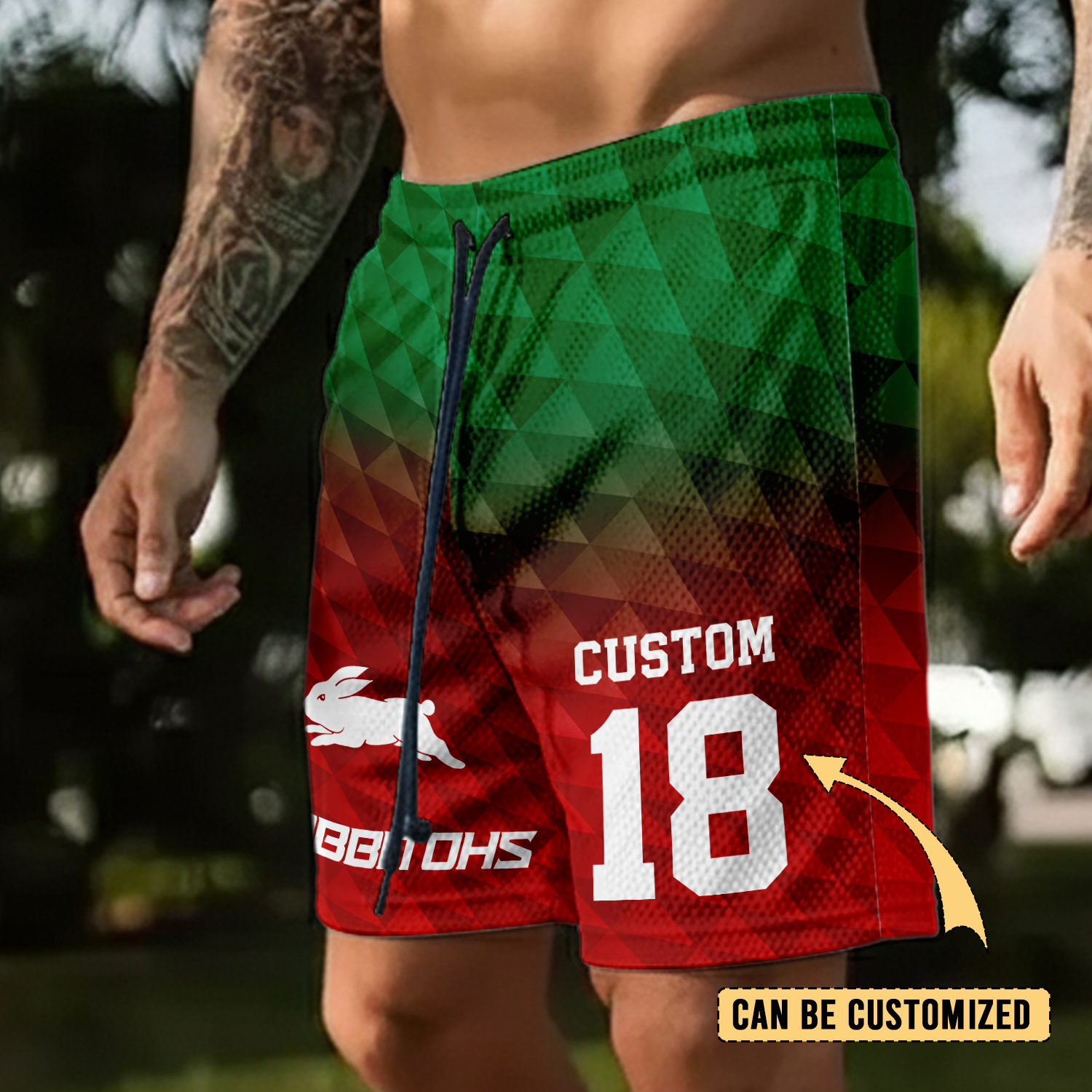 Auspiritmerch South Sydney Rabbitohs Personalized Short Pants Gift For Fans