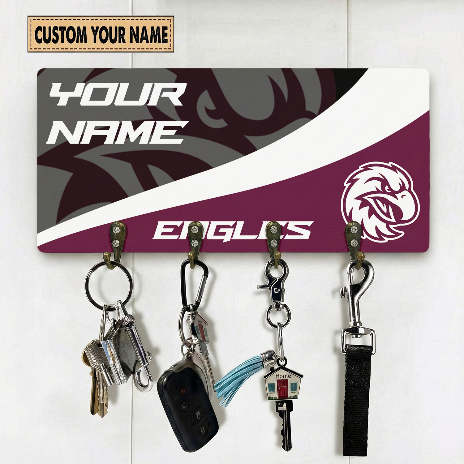 Auspiritmerch Manly Warringah Sea Eagles Personalized Key Holder Gifts For Fans