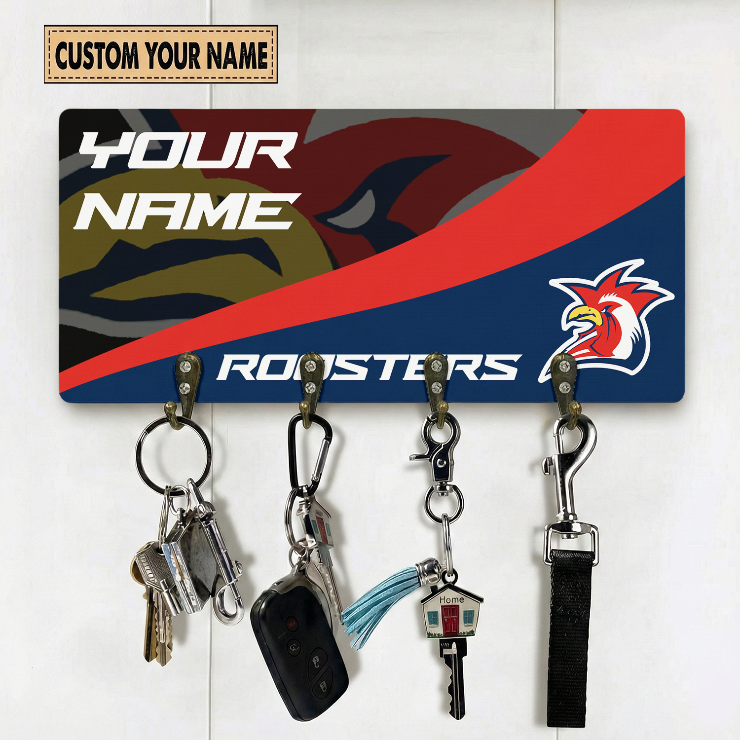 Auspiritmerch New Zealand Warriors Personalized Key Holder Gifts For Fans