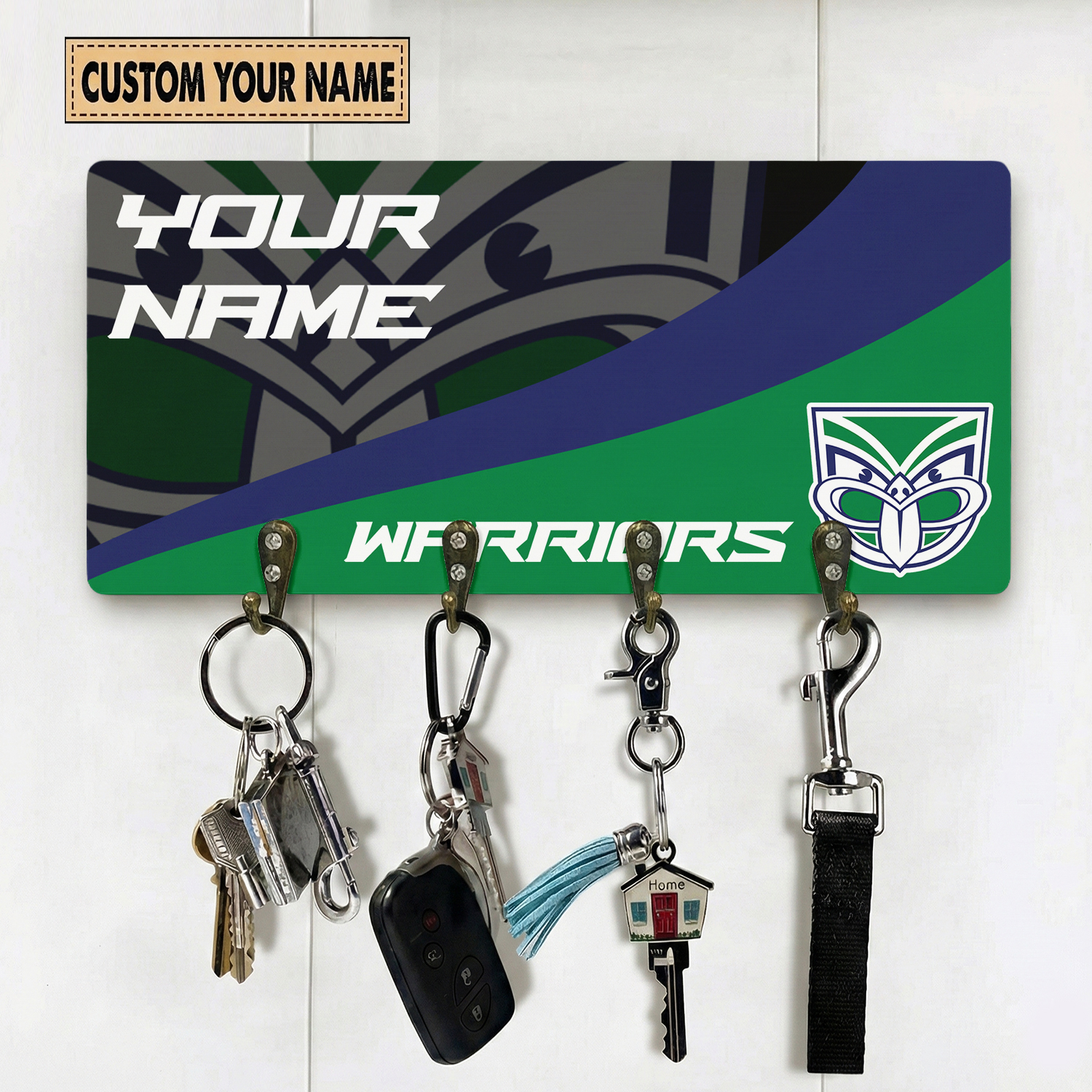 Auspiritmerch New Zealand Warriors Personalized Key Holder Gifts For Fans