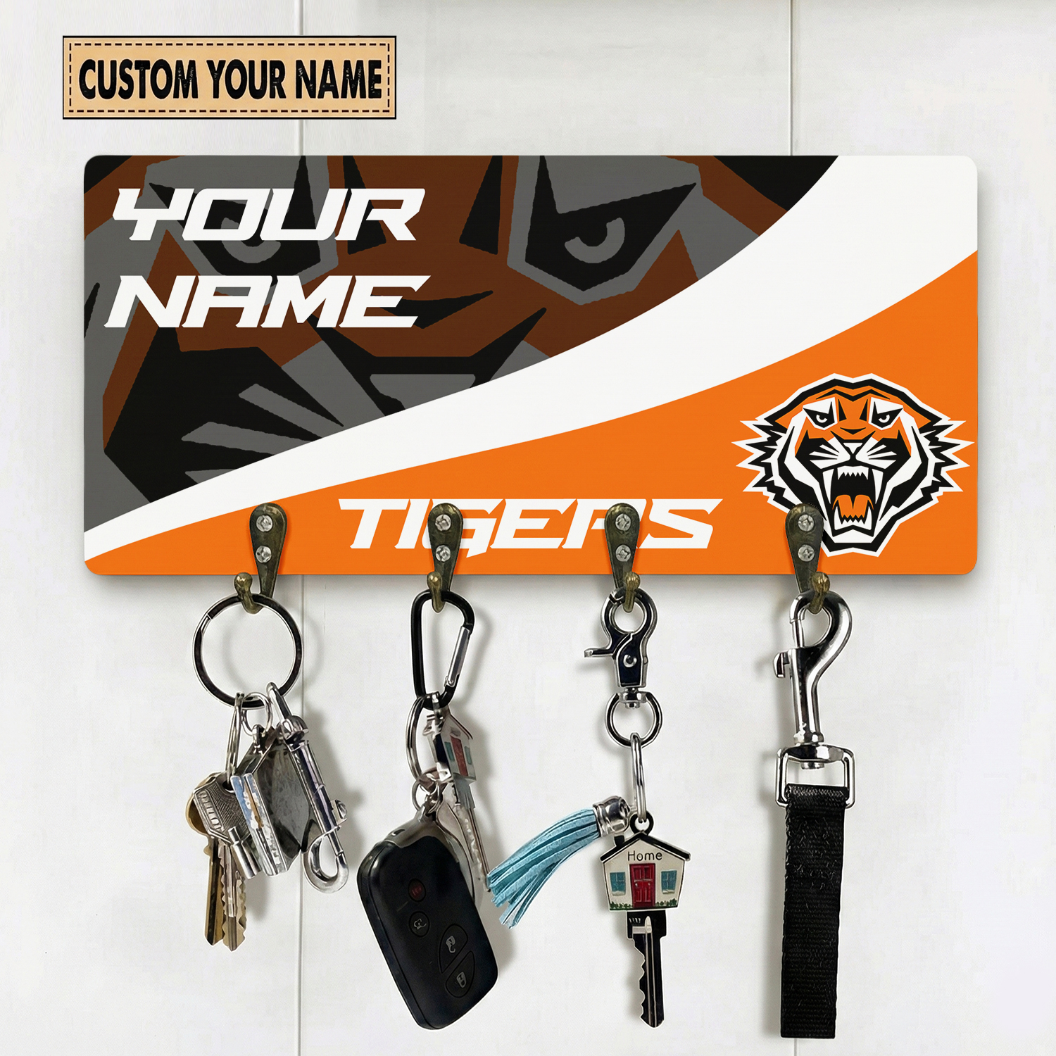Auspiritmerch Wests Tigers Personalized Key Holder Gifts For Fans