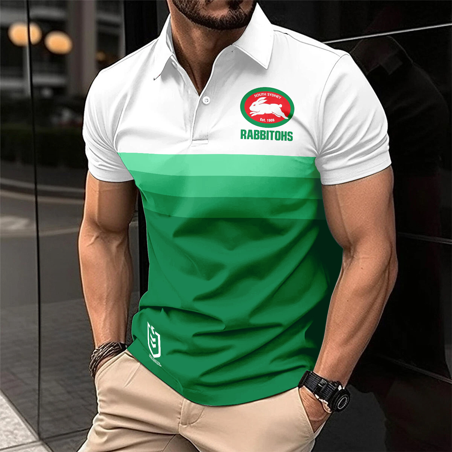Auspiritmerch South Sydney Rabbitohs Personalized Polo Shirt Gift For Fans