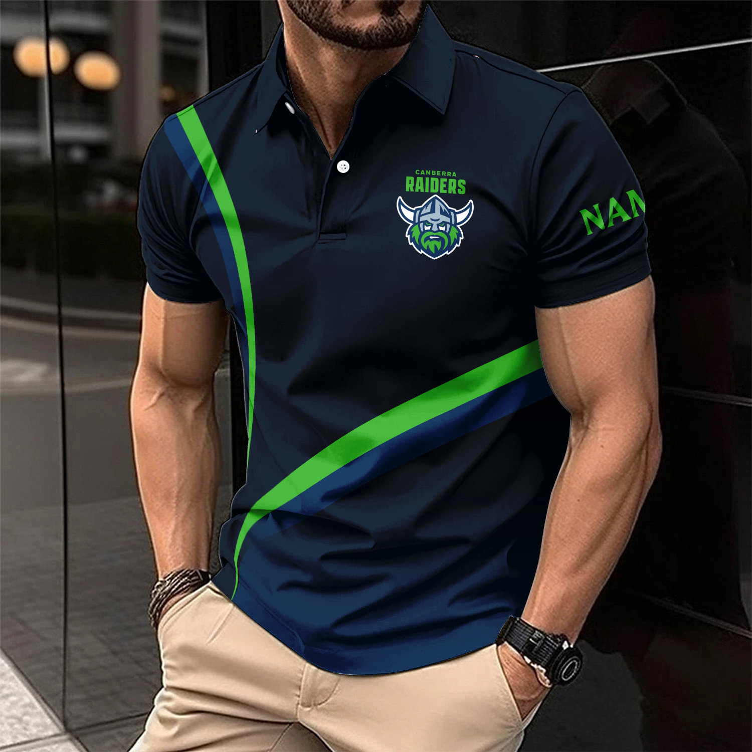 Auspiritmerch Canberra Raiders Personalized Polo Shirt Gift For Fans