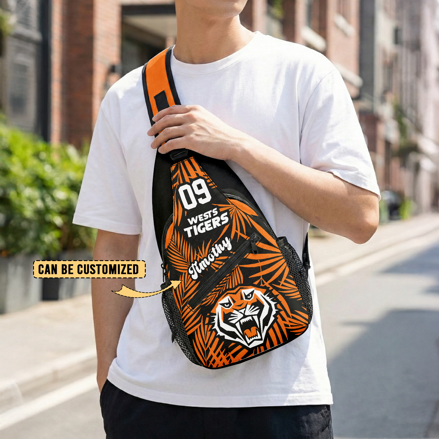 Auspiritmerch Wests Tigers Personalized Sling Bags Gift For Fans