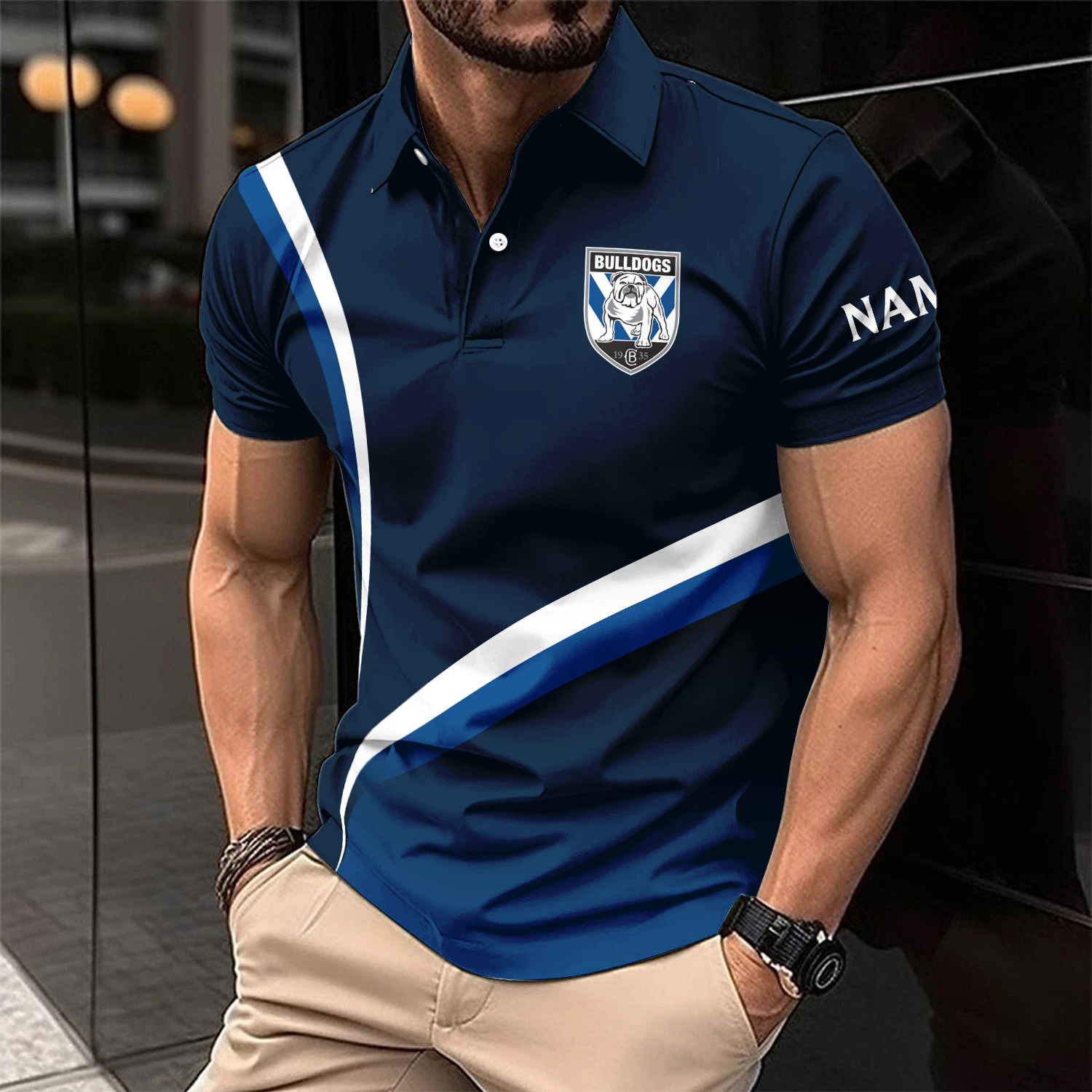 Auspiritmerch Canterbury-Bankstown Bulldogs Personalized Polo Shirt Gift For Fans