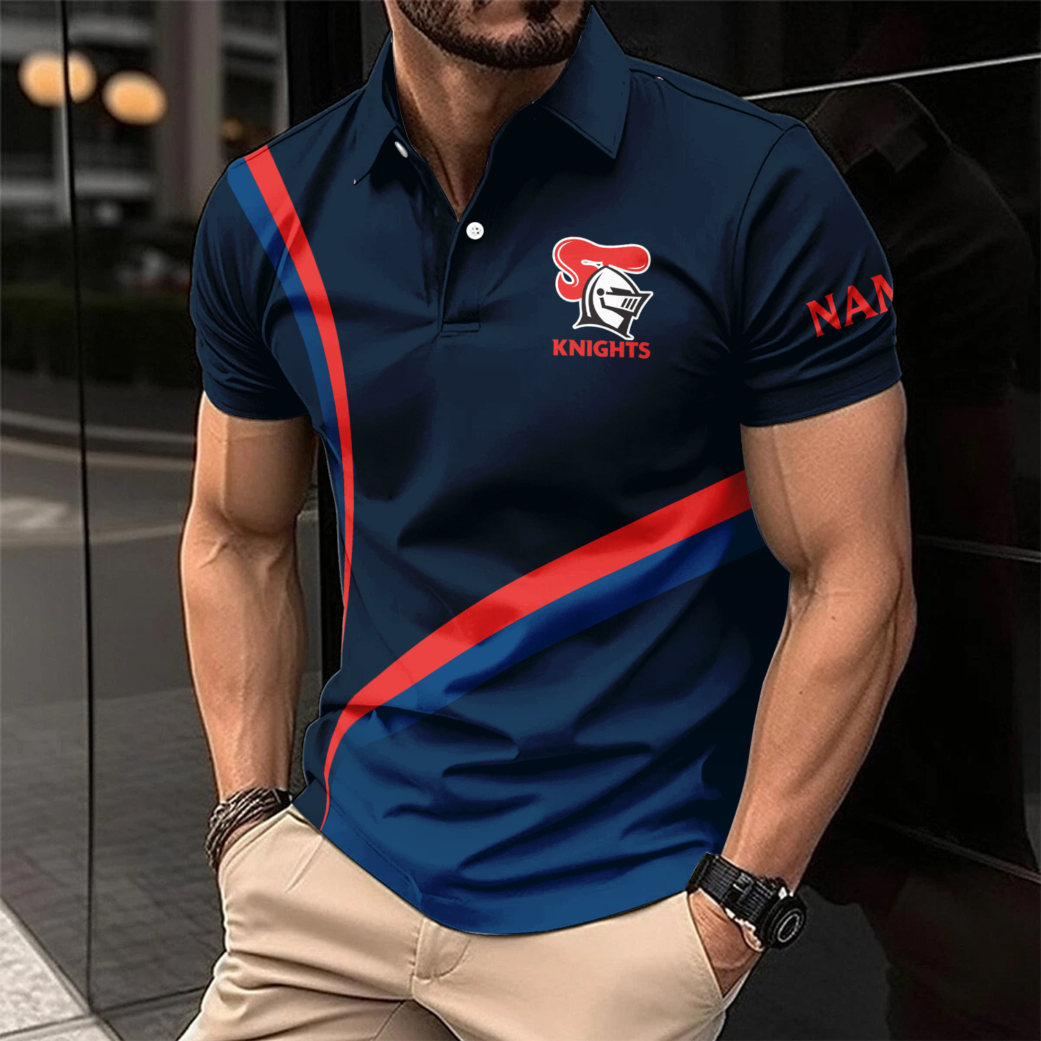 Auspiritmerch Newcastle Knights Personalized Polo Shirt Gift For Fans