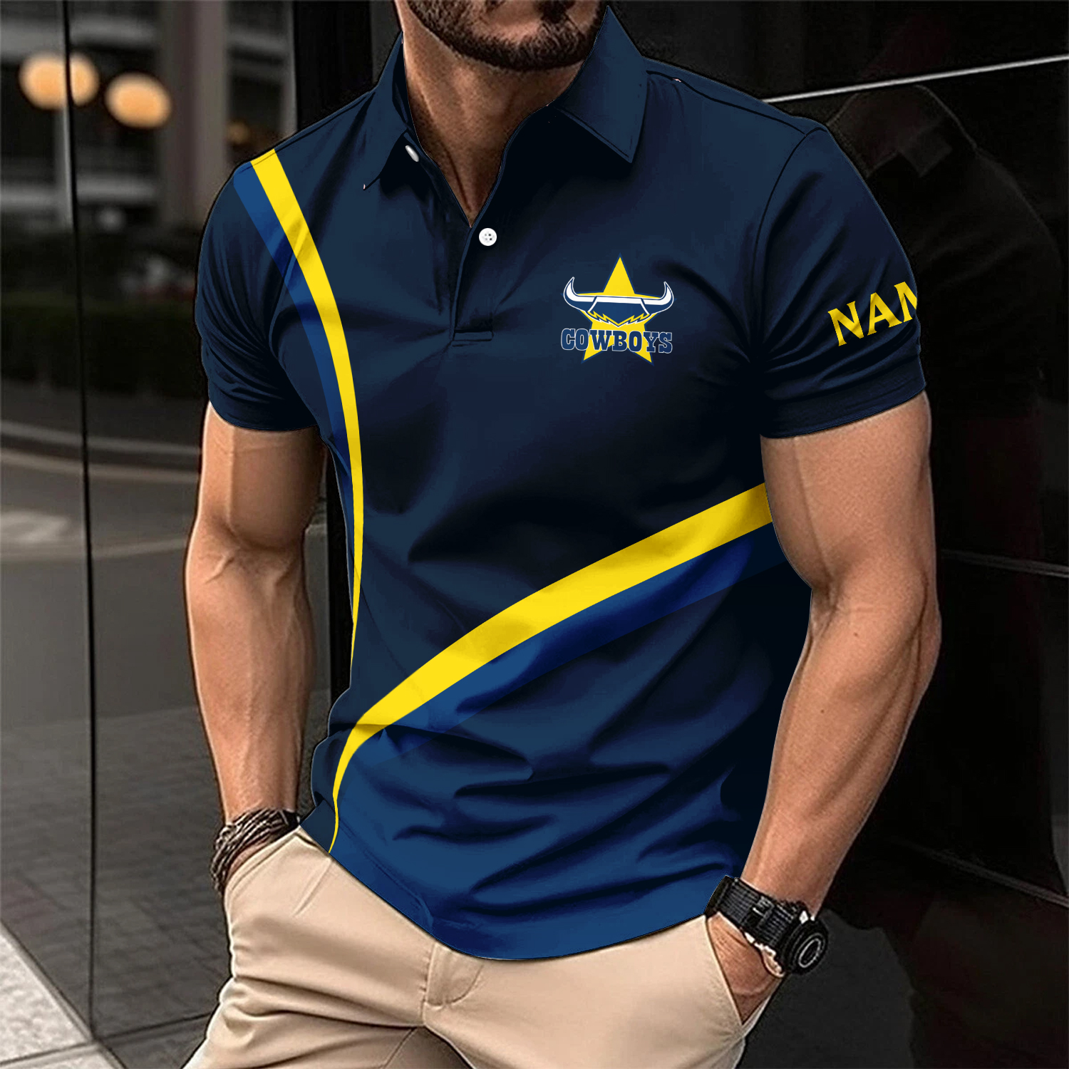 Auspiritmerch North Queensland Cowboys Personalized Polo Shirt Gift For Fans