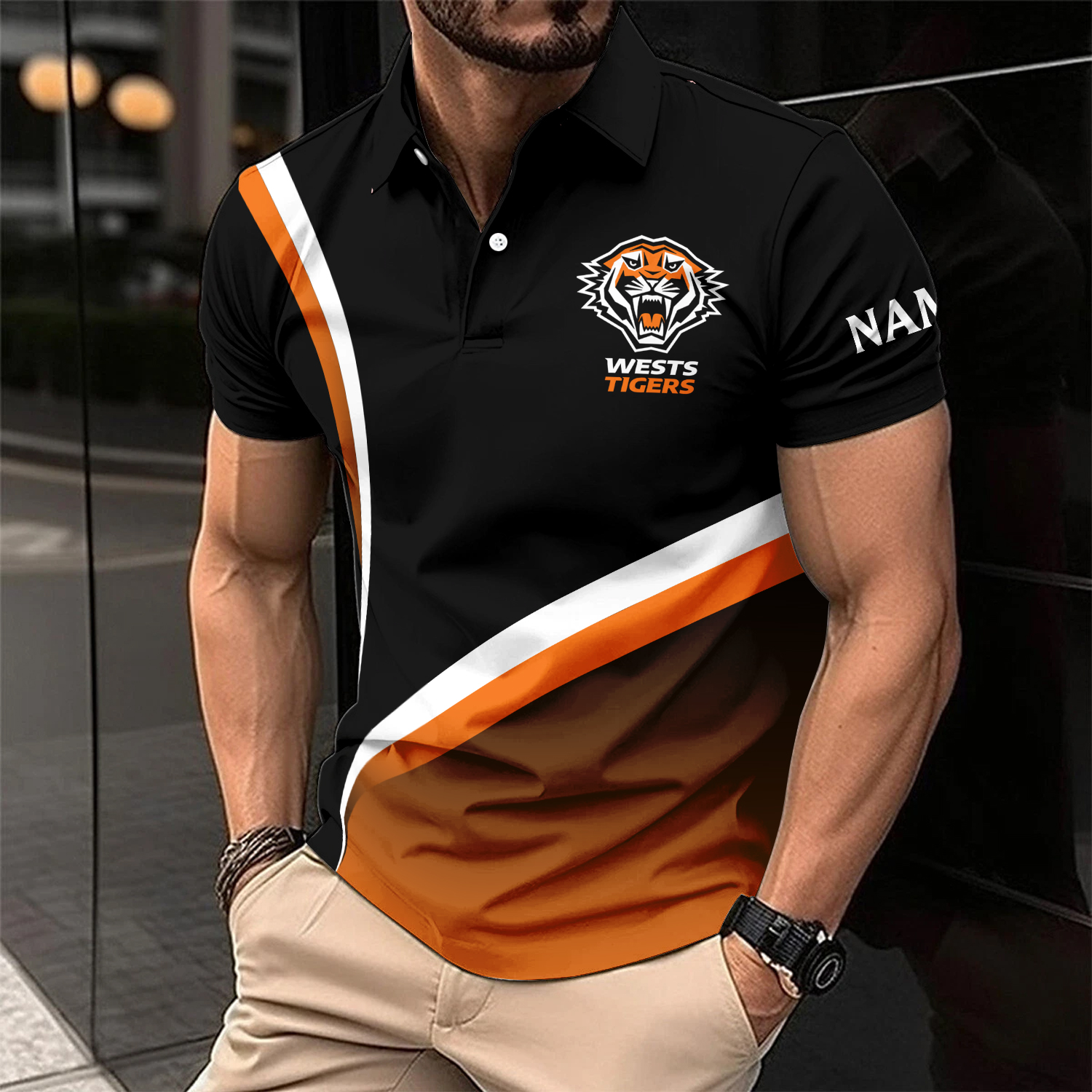 Auspiritmerch Wests Tigers Personalized Polo Shirt Gift For Fans