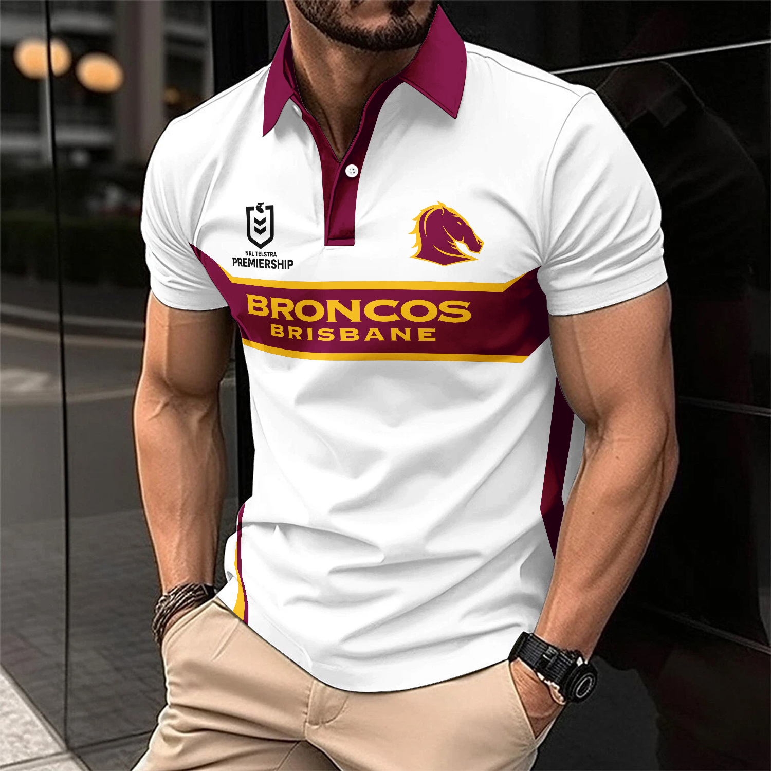 Auspiritmerch Brisbane Broncos Personalized Polo Shirt Gift For Fans