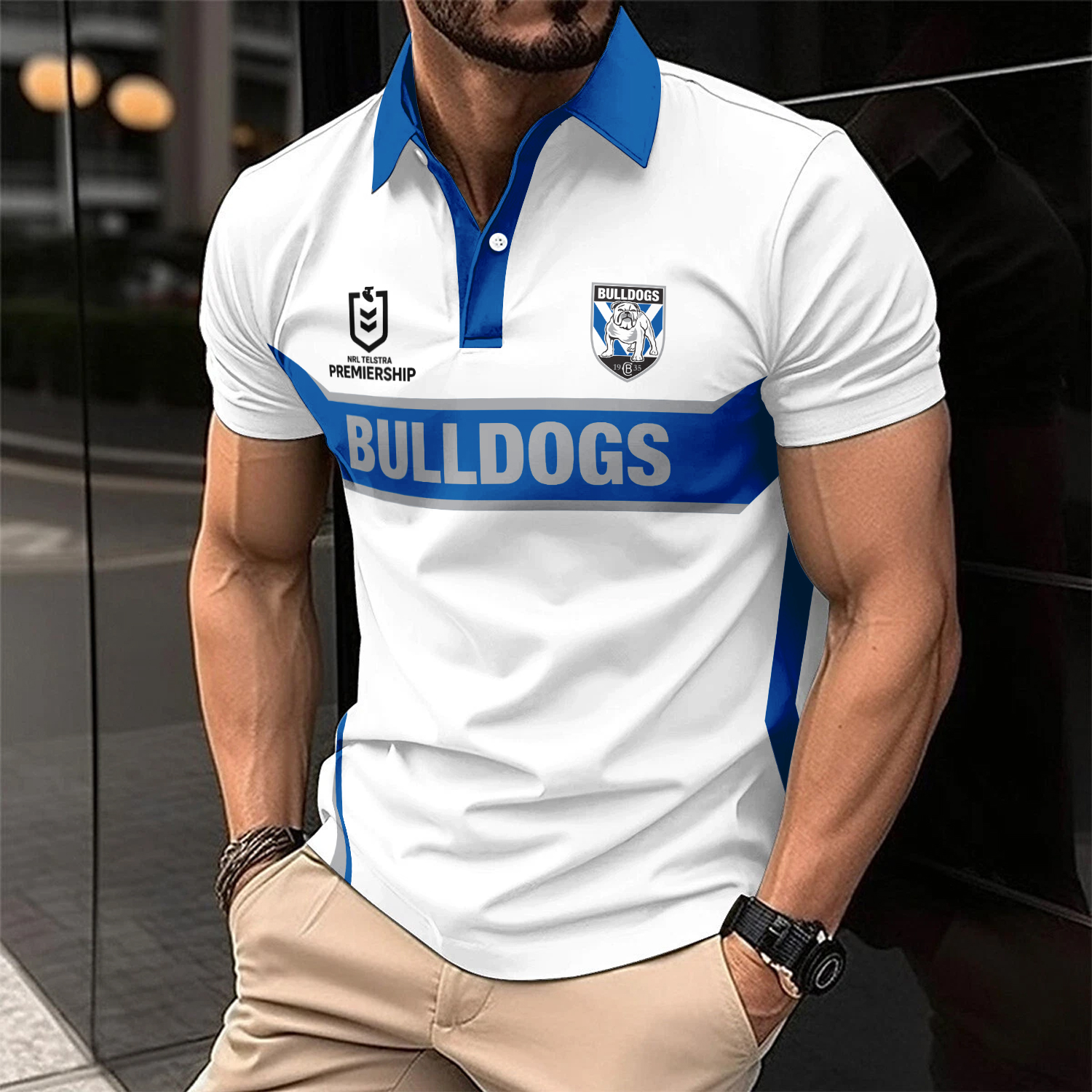 Auspiritmerch Canterbury-Bankstown Bulldogs Personalized Polo Shirt Gift For Fans
