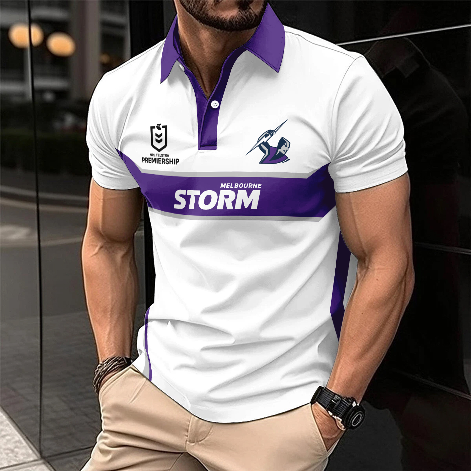 Auspiritmerch Melbourne Storm Personalized Polo Shirt Gift For Fans