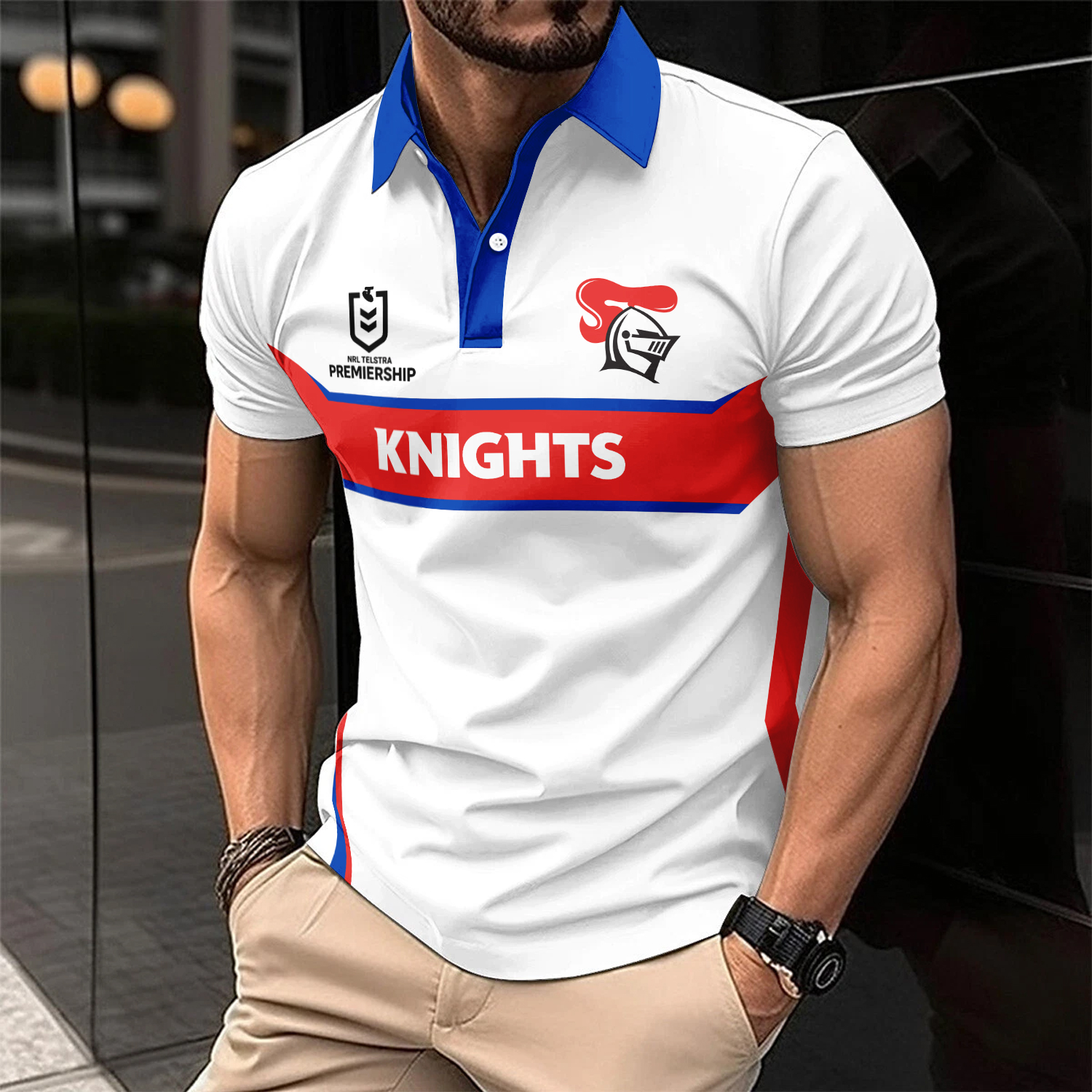 Auspiritmerch Newcastle Knights Personalized Polo Shirt Gift For Fans