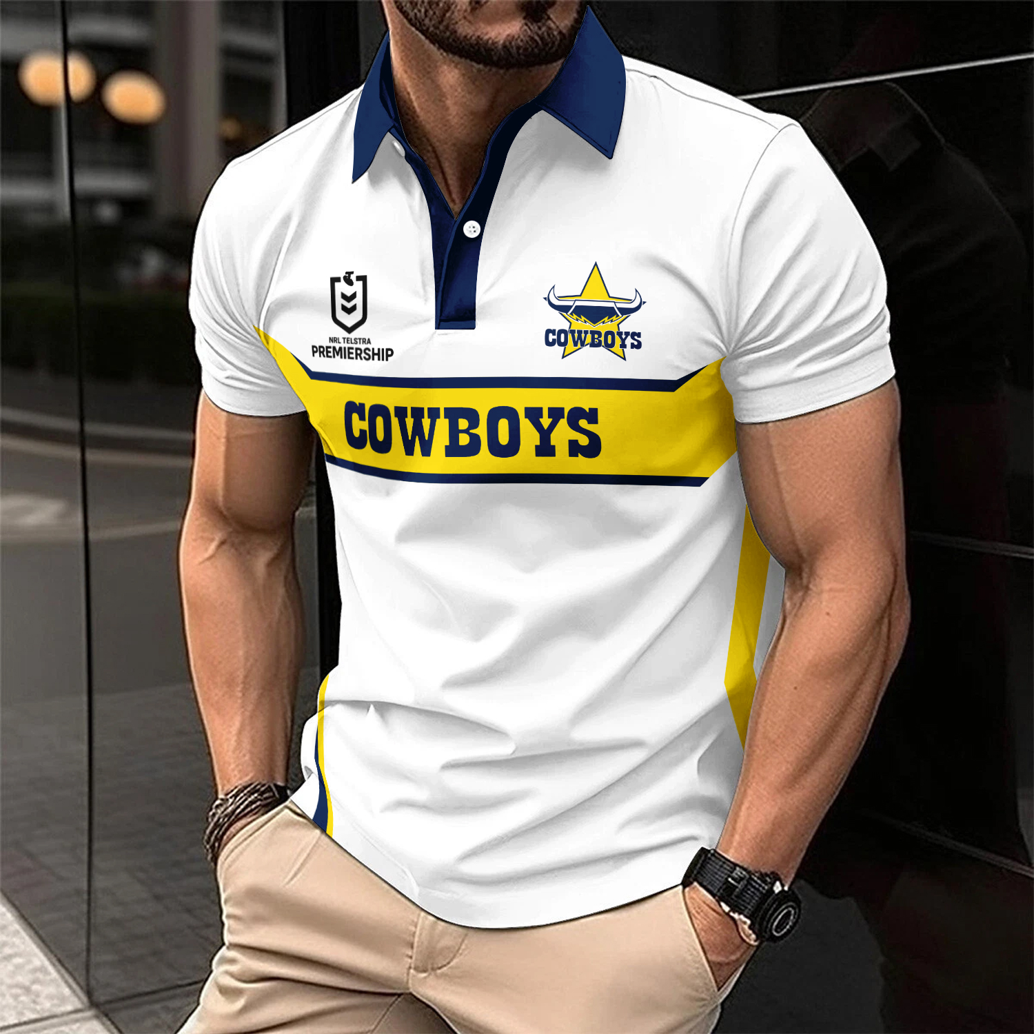 Auspiritmerch North Queensland Cowboys Personalized Polo Shirt Gift For Fans