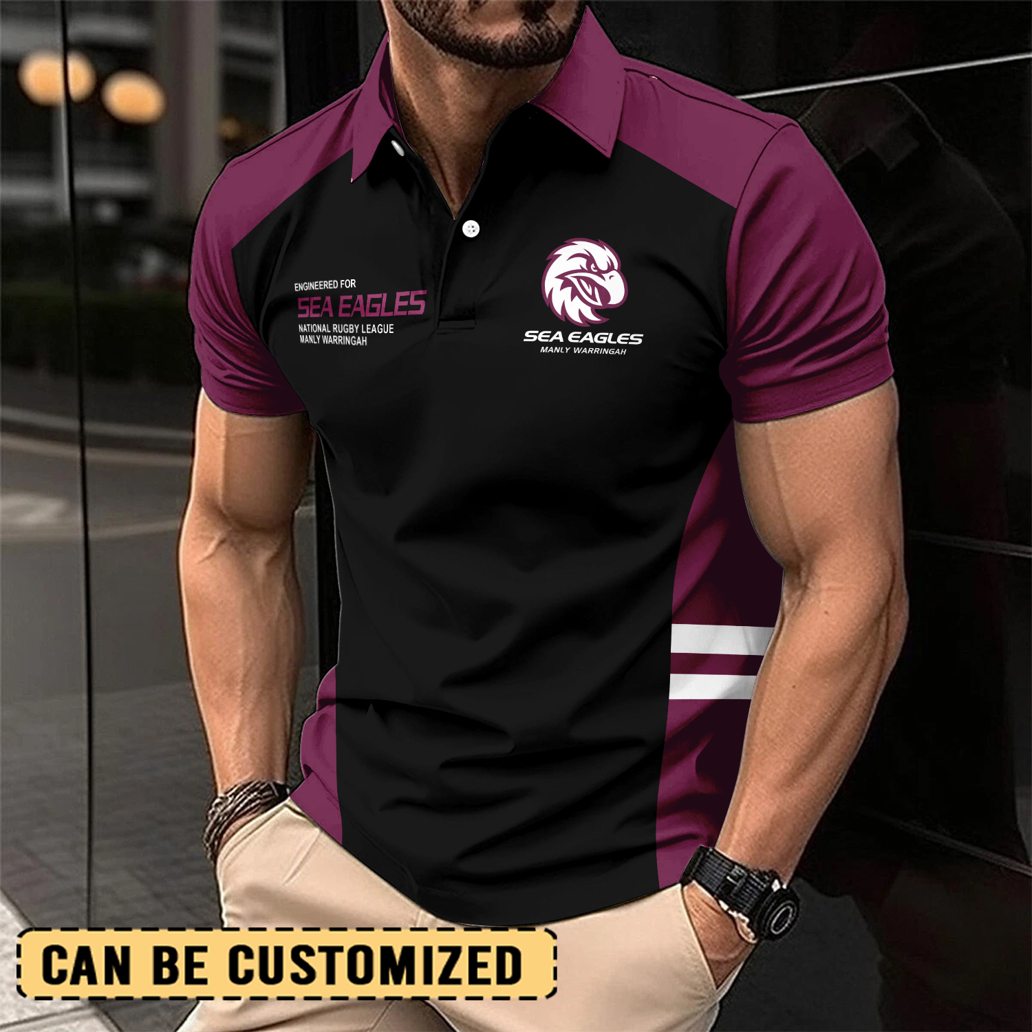 Auspiritmerch Manly Warringah Sea Eagles Personalized Polo Shirt Gift For Fans