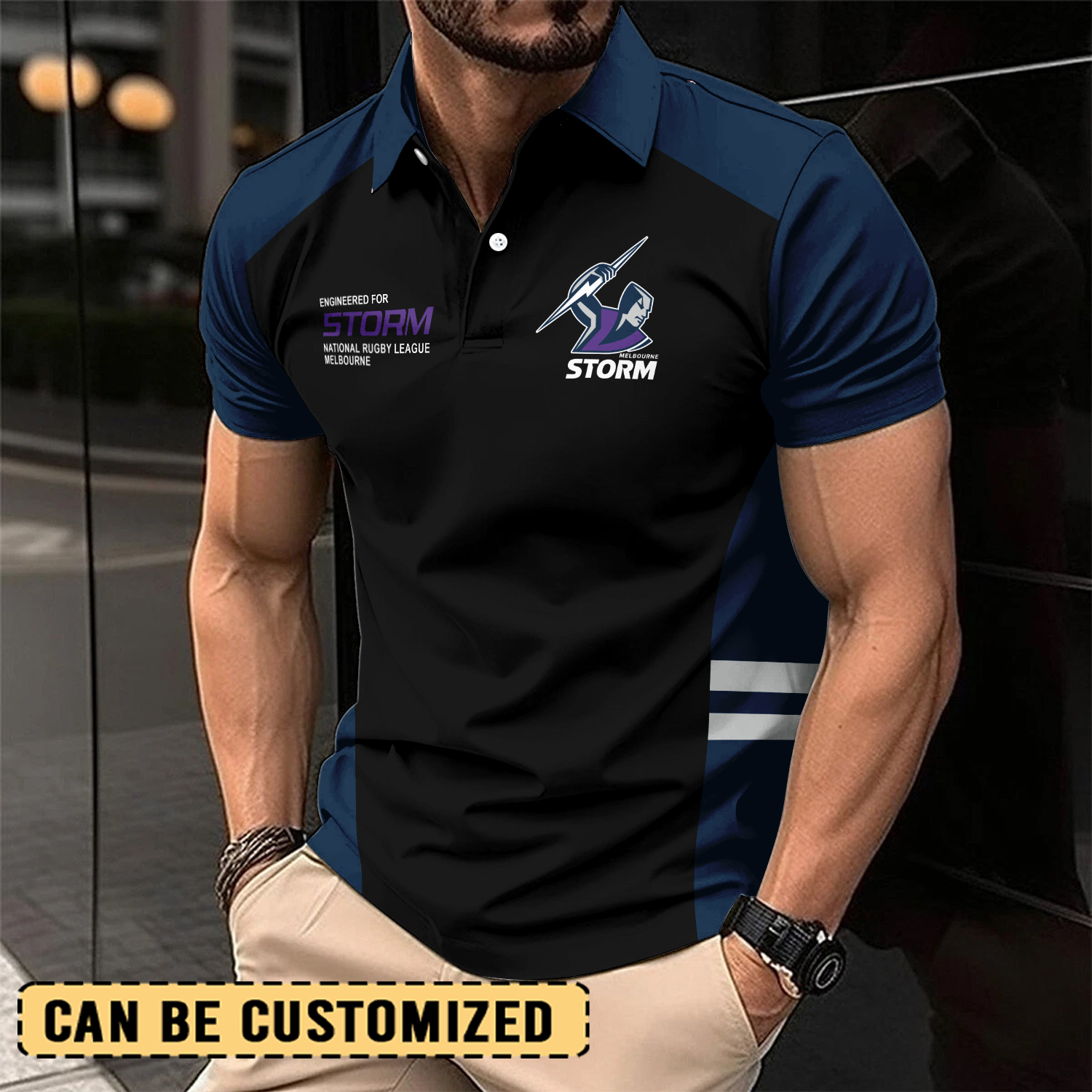 Auspiritmerch Melbourne Storm Personalized Polo Shirt Gift For Fans