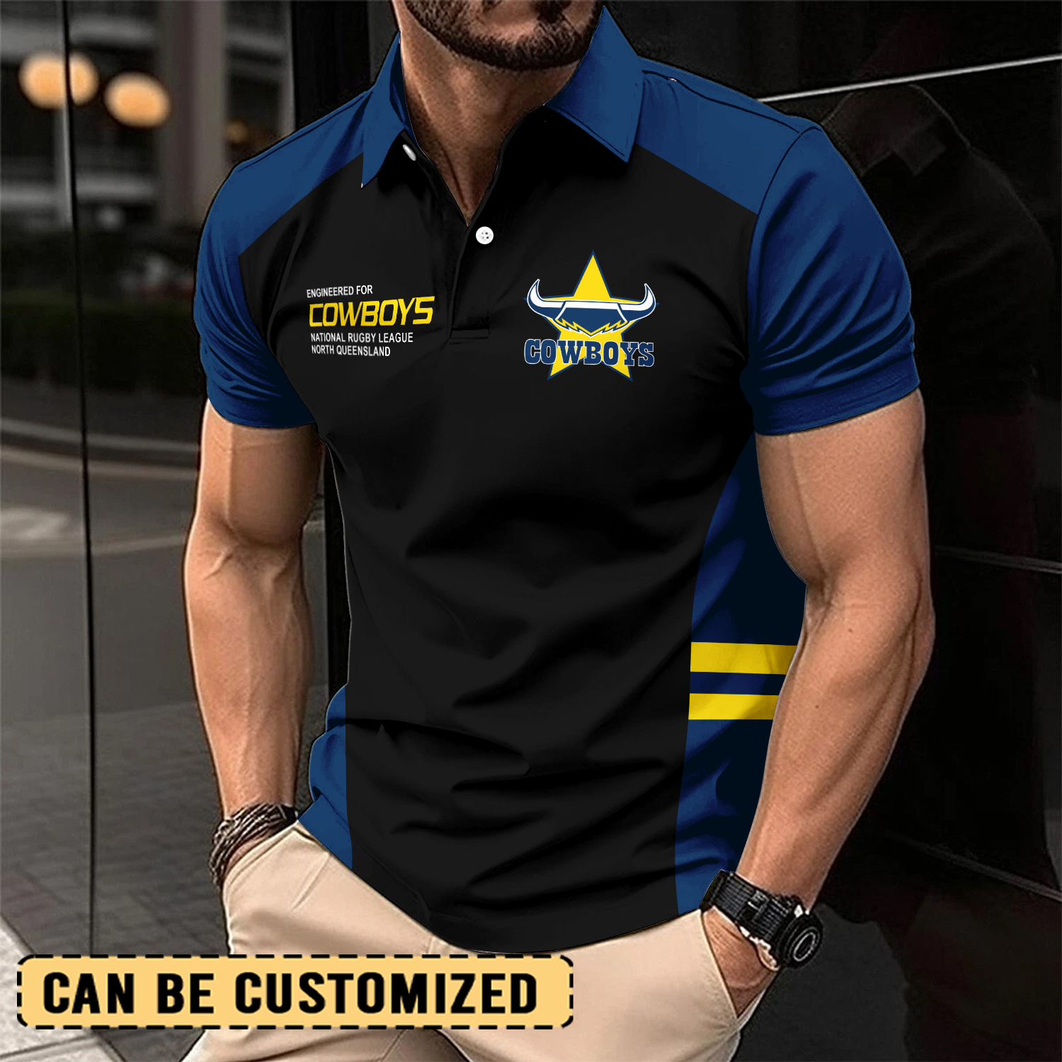Auspiritmerch North Queensland Cowboys Personalized Polo Shirt Gift For Fans