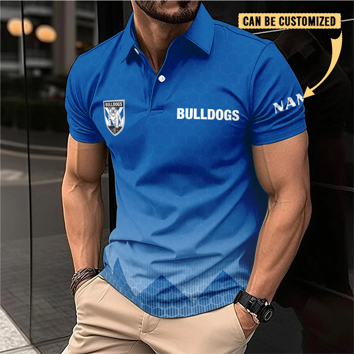 Auspiritmerch Canterbury-Bankstown Bulldogs Personalized Polo Shirt Gift For Fans