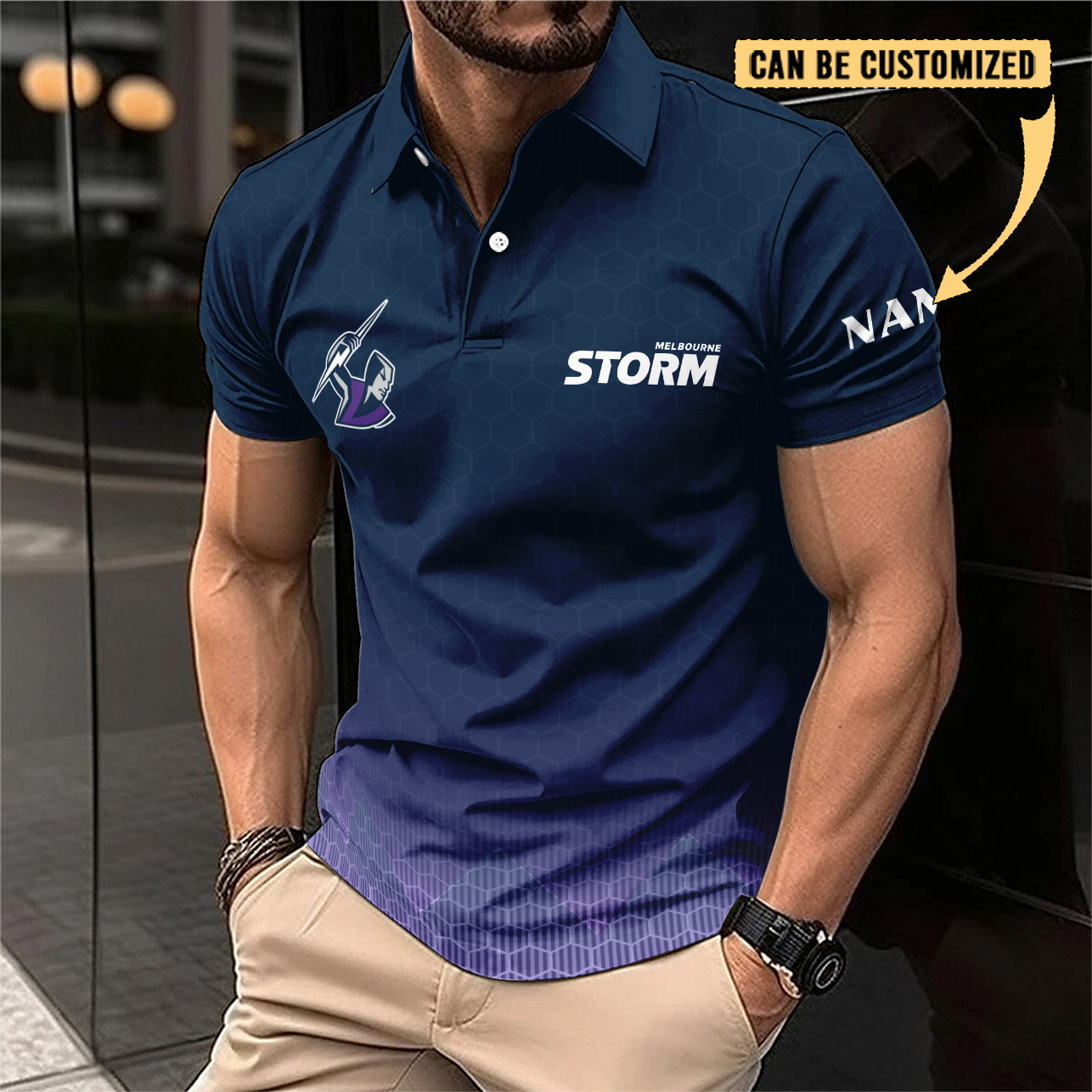 Auspiritmerch Melbourne Storm Personalized Polo Shirt Gift For Fans