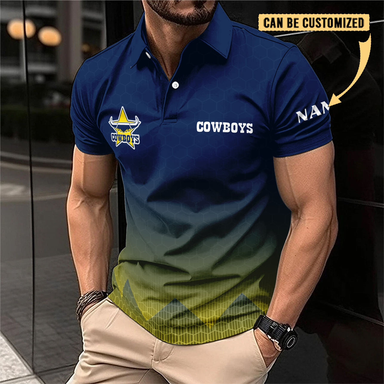 Auspiritmerch North Queensland Cowboys Personalized Polo Shirt Gift For Fans