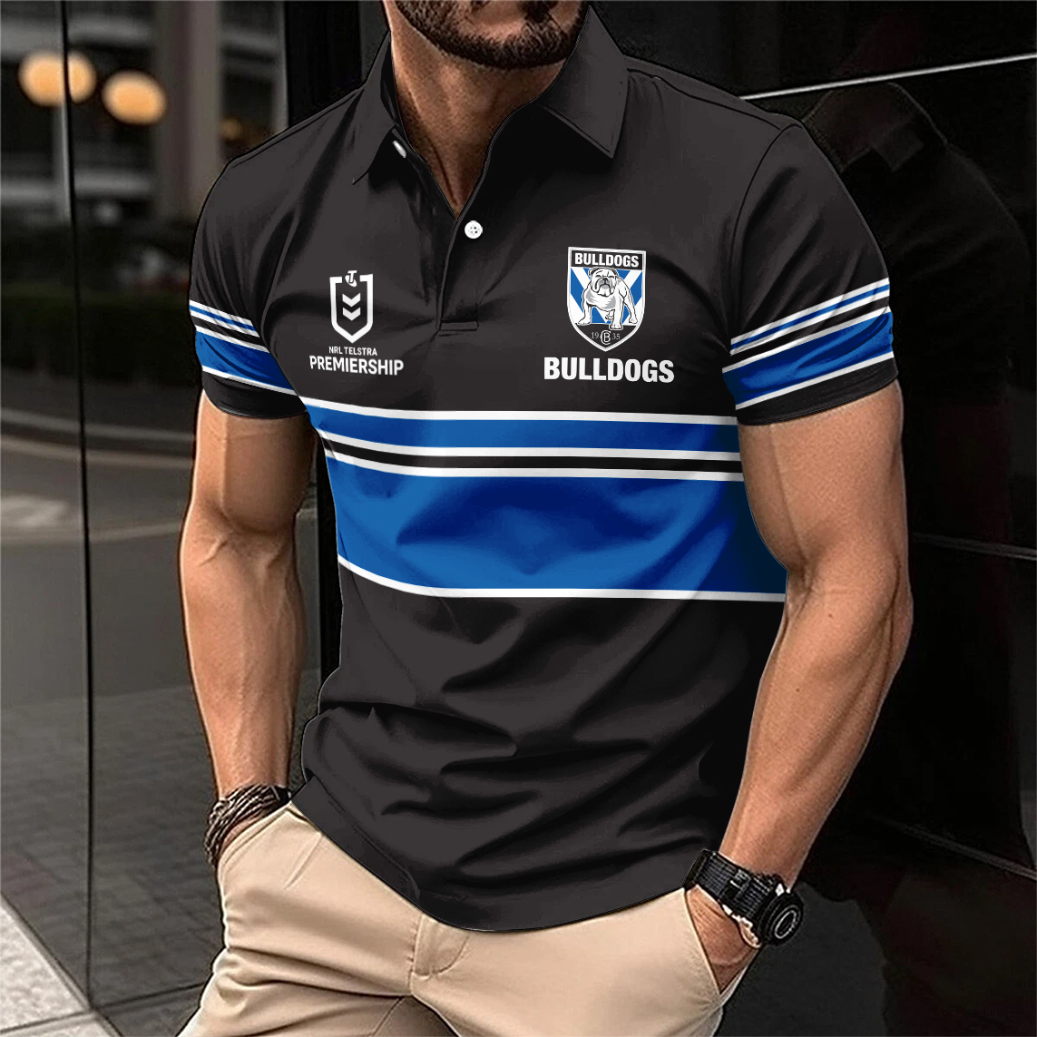 Auspiritmerch Canterbury-Bankstown Bulldogs Personalized Polo Shirt Gift For Fans