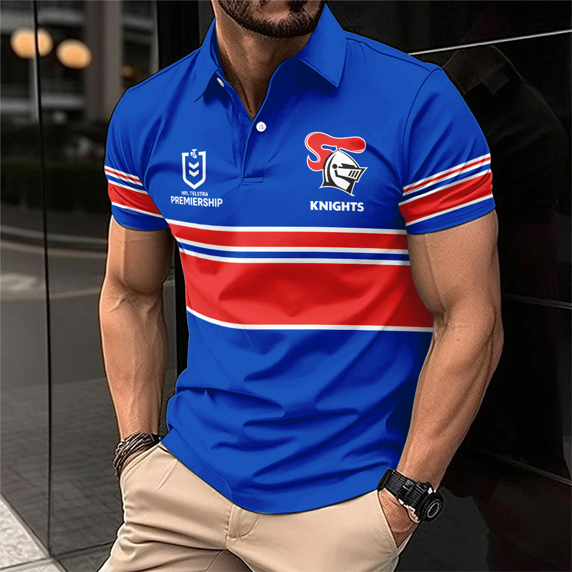 Auspiritmerch Newcastle Knights Personalized Polo Shirt Gift For Fans