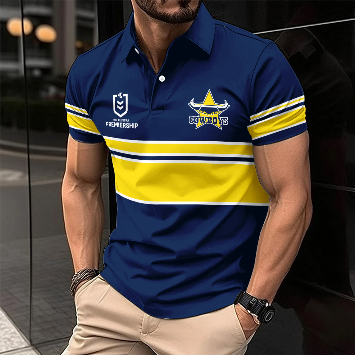 Auspiritmerch North Queensland Cowboys Personalized Polo Shirt Gift For Fans